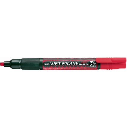 Pentel Kreidemarker WET ERASE SMW26, Keilspitze, rot