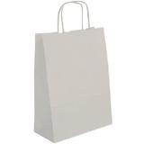 APLI papiertragetasche - aus Kraftpapier, mittel, wei