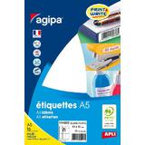 agipa Universal-Etiketten, 80 x 45 mm, weiß