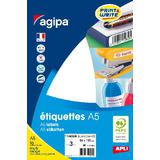 agipa Universal-Etiketten, 64 x 133 mm, weiß