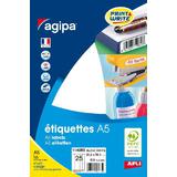 agipa Universal-Etiketten, 38,5 x 26,5mm, weiß
