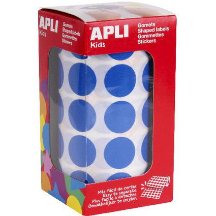 APLI Kids Sticker Creative "Rund", auf Rolle, blau
