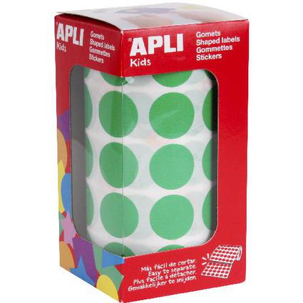 APLI Kids Sticker Creative "Rund", auf Rolle, grn