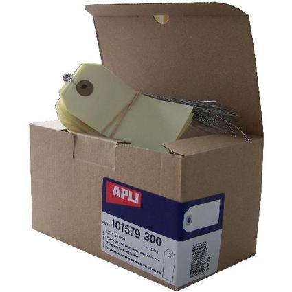 APLI Warenanhnger, 100 x 51 mm, neutral, mit Draht