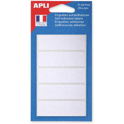 APLI Vielzweck-Etiketten, 19 x 62 mm, weiß