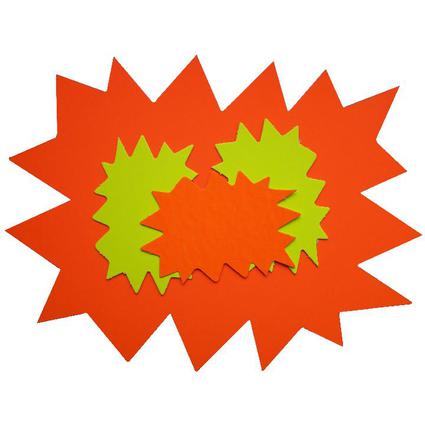 APLI Signal-Etiketten "Stern", gelb/orange, 240 x 320 mm