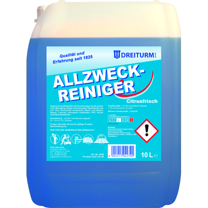 DREITURM Allzweckreiniger mit Salmiak, 10 Liter