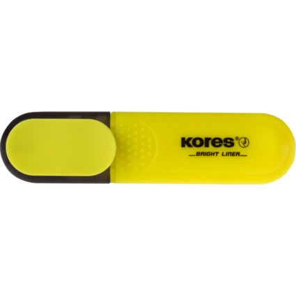 Kores Textmarker "BRIGHT LINER", Farbe: gelb