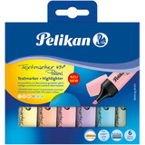 Pelikan textmarker 490 Pastel, 6er Etui, farbig sortiert