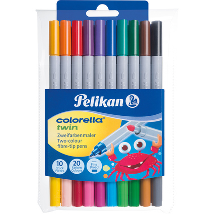 Pelikan Fasermaler colorella twin, 10er Etui