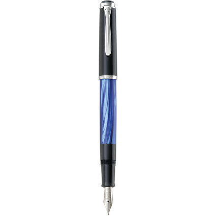 Pelikan Füllhalter M 205, blau marmoriert, F