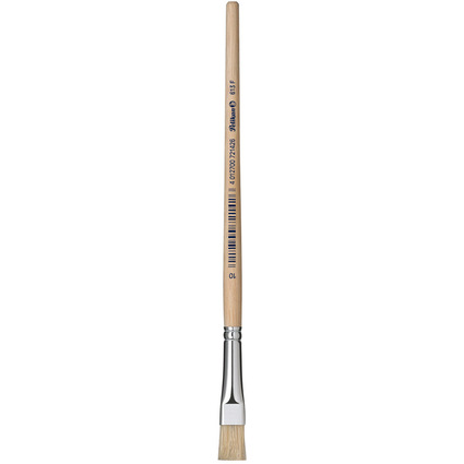 Pelikan Borstenpinsel 613 F, Gr. 10, unlackierter Holzstiel