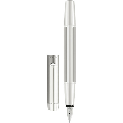 Pelikan Fllhalter "PURA", silber, Federbreite: F