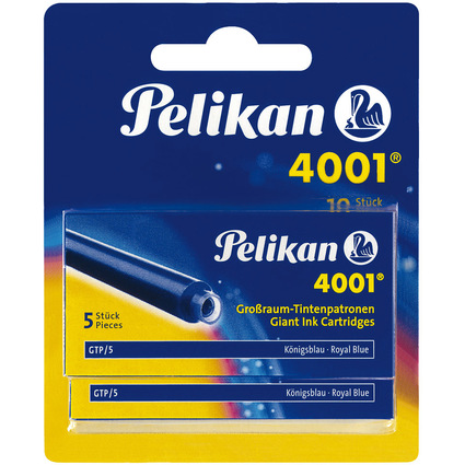 Pelikan Großraum-Tintenpatronen 4001 GTP/5/2/B, königsblau