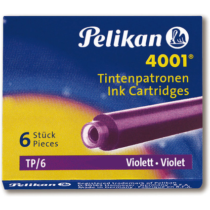 Pelikan Tintenpatronen 4001 TP/6, violett