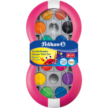 Pelikan Deckfarbkasten Space+, 24 Farben, pink
