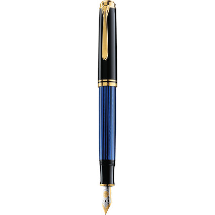 Pelikan Füllhalter "Souverän 400", schwarz/blau, F