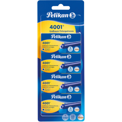 Pelikan Großraum-Tintenpatronen 4001 GTP/5, königsblau