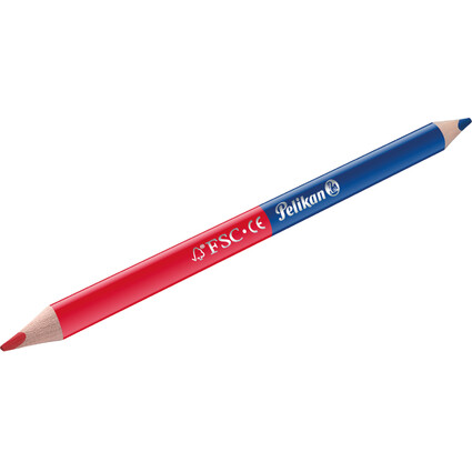 Pelikan Silbentrennstift dick, rot/blau