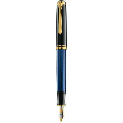 Pelikan Füllhalter "Souverän 800", schwarz/blau, F