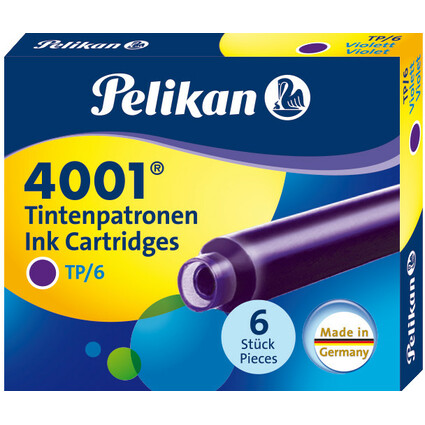 Pelikan Tintenpatronen 4001 TP/6, violett