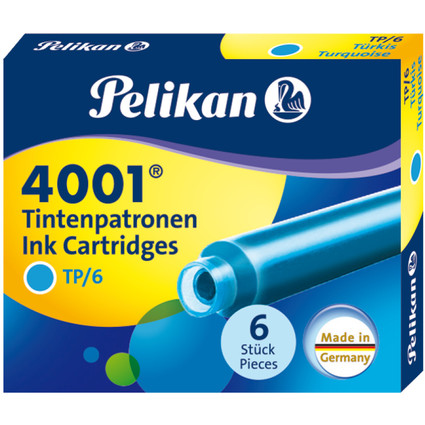Pelikan Tintenpatronen 4001 TP/6, türkis