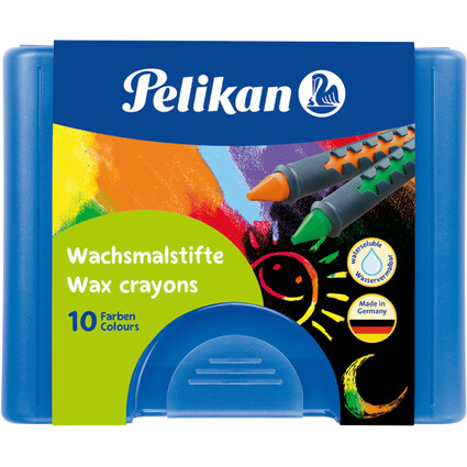 Pelikan Wachsmaler 655/10, mit Schiebehlse, rund