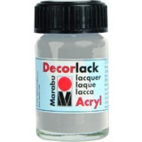 Marabu acryllack "Decorlack", metallic-silber, 15 ml,im Glas