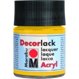 Marabu acryllack "Decorlack", mittelgelb, 50 ml, im Glas