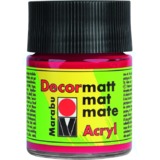 Marabu acrylfarbe "Decormatt", kirschrot, 50 ml, im Glas