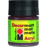 Marabu acrylfarbe "Decormatt", mittelbraun, 50 ml, im Glas