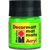 Marabu acrylfarbe "Decormatt", gelbgrn, 50 ml, im Glas