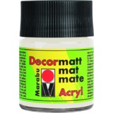 Marabu acrylfarbe "Decormatt", wei, 50 ml, im Glas