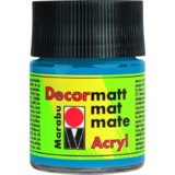 Marabu acrylfarbe "Decormatt", azurblau, 50 ml, im Glas