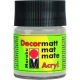 Marabu acrylfarbe "Decormatt", metallic-silber, 50 ml, Glas