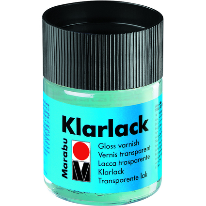 Marabu Klarlack, hochglänzend, 50 ml, im Glas