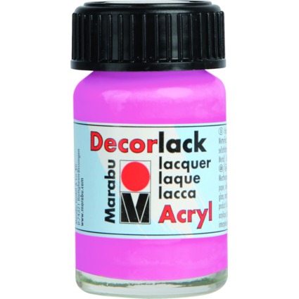 Marabu Acryllack "Decorlack", pink, 15 ml, im Glas