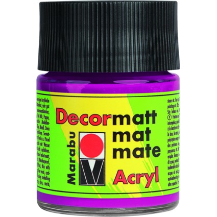 Marabu Acrylfarbe "Decormatt", magenta, 50 ml, im Glas