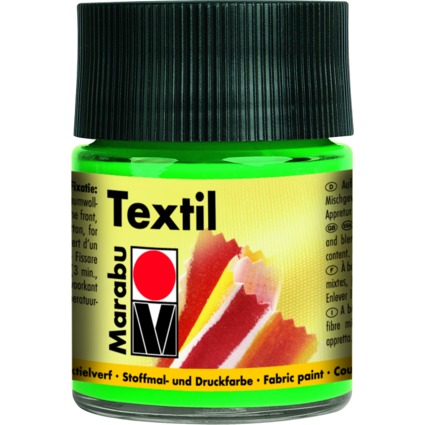 Marabu Textilfarbe "Textil", hellgrn, 50 ml, im Glas