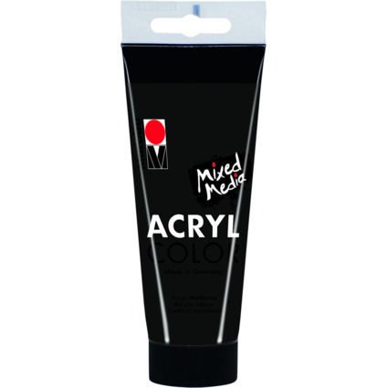 Marabu Acrylfarbe "AcrylColor", schwarz, 100 ml