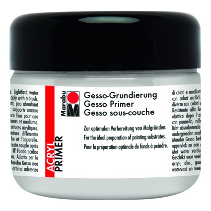 Marabu Acrylgrundierung Gesso, 225 ml, weiß