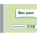 EXACOMPTA manifold "Bon pour", 105 x 135 mm, dupli