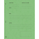 EXACOMPTA dossiers de plaidoirie "Pour / Contre", vert