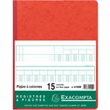 EXACOMPTA Piqre, 15 colonnes sur 2 pages, 33 lignes