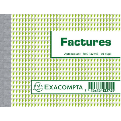 EXACOMPTA Manifold "Factures", 105 x 135 mm, dupli