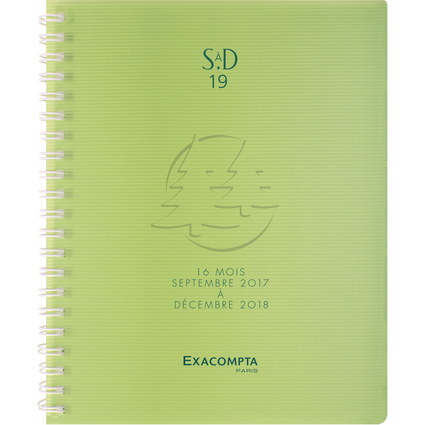 EXACOMPTA Buchkalender SAD 19W, 2024/2025, 2 Seiten/Woche