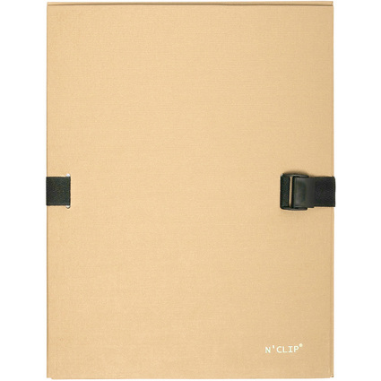 EXACOMPTA Dokumentenmappe N'CLIP, DIN A4, beige