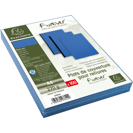 EXACOMPTA Einbanddeckel FOREVER, DIN A4, blau