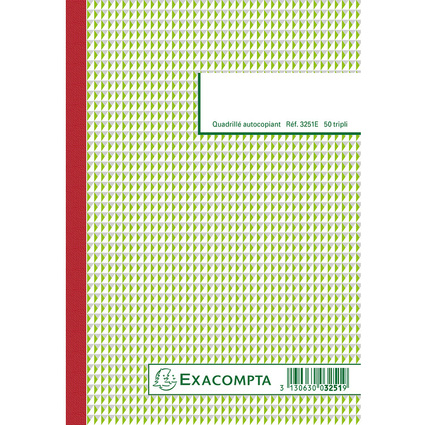 EXACOMPTA Manifold "Quadrill", 210 x 148 mm, tripli