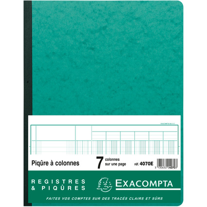 EXACOMPTA Piqre  colonnes, 7 colonnes, 33 lignes